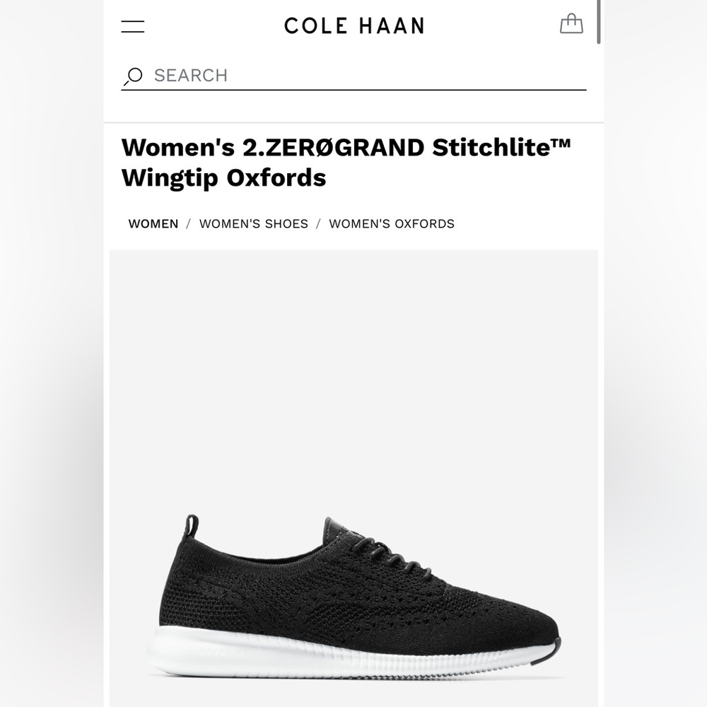Cole Haan Zero Grand Wingtip Oxfords